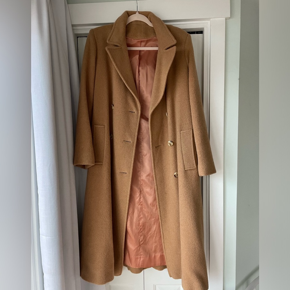Vintage Camel Hair  Coat, Size M